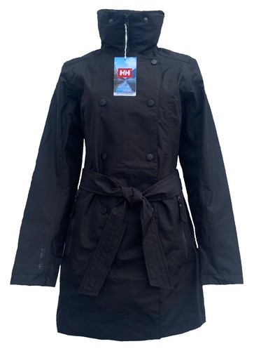 Women's Helly Hansen Wesley II Trench Coat BLACK $220, Size: S