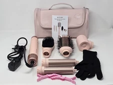 Mescomb F3 Pink 1400W 5 In 1 Interchangeable High Speed Hair Dryer Brush