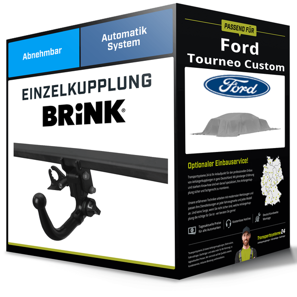 Abnehmbare AnhäNgerkupplung FüR Ford Tourneo Custom 23- Typ V710 / NXN Brink NEU-image