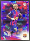 2025-26 Topps Chrome UEFA Sapphire Lamine Yamal Purple Refractor #/75 Barcelona