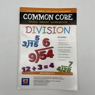 Common Core Division Third Grade Workbook - New