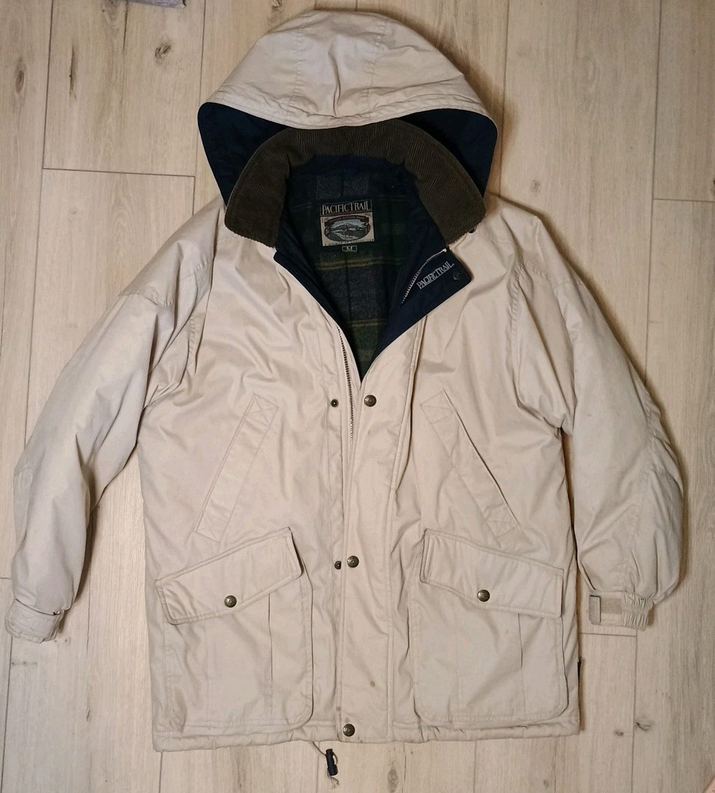 PACIFIC TRAIL ダウンジャケット ヴィンテージ 90年代 Vintage Pacific Trail Outerwear Tan Coat Jacket Size M Full