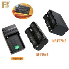 US FB NP-F550 970 Studio Fill Light Monitor Li-ion Battery Single USB Charger
