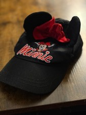 Disney Minnie Mouse Embroidered Baseball Cap with 3D Ears and Bow
