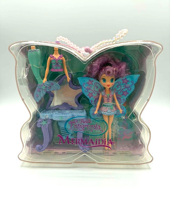 Barbie Fairytopia Mermaidia Pixie Mermaid Fairy SeaButterfly Doll Case 2006 Toys