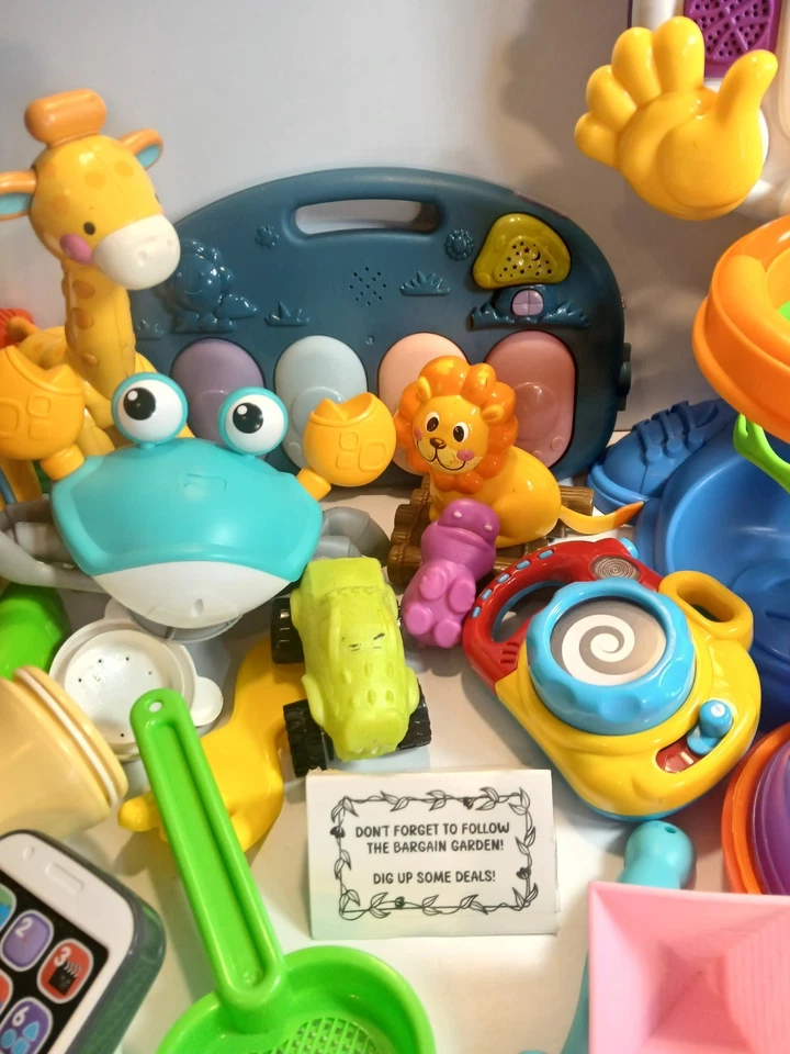 Огромный лот игрушек для малышей ясельного возраста игрушки для игр на открытом воздухе/в помещении 40+ шт. - Изображение 4 из 4