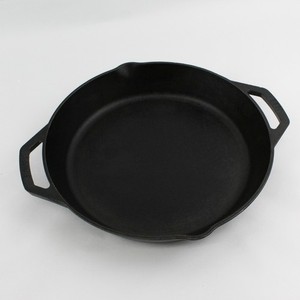 Lodge 1896 Two Handle Cast Iron Skillet 12" Diameter