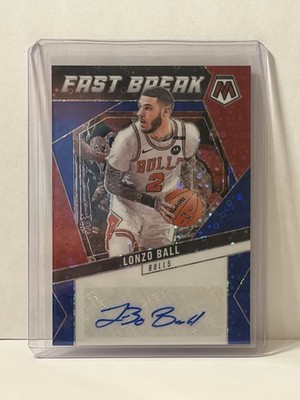 2024-25 Panini Mosaic - Autographs Fast Break Lonzo Ball, Lonzo