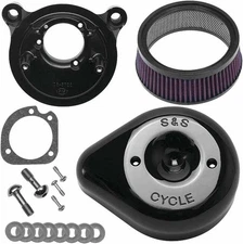 S&S Cycle Stealth Teardrop Air Cleaner Kit - Black - 170-0523