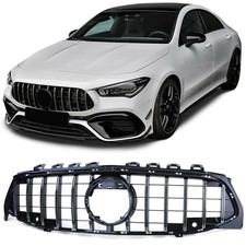 Sport Kühlergrill Schwarz Glanz Chrom passt für Mercedes CLA C118 X118 2019-2022