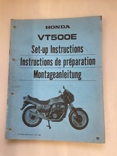 Factory Issue Set-Up Instructions Booklet - Honda VT500 E