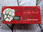VINTAGE REDDY ELECTRIC PORCELAIN  SIGN "I'M EASY ON THE EYES 10" X 4.5"