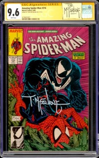 Amazing Spider Man #316 Marvel Comics 6/89 Todd McFarlane Signed AUTO CGC 9.6