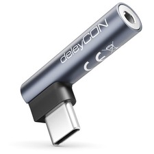 USB-C auf Klinke 3,5mm Audio Adapter für Kopfhörer Headset Mikrofon Handy Tablet