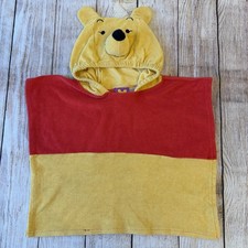 Vintage Y2K Winnie the Pooh Hooded Bath Towel Size 2T 3T 4T Retro Beach Bear