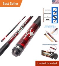 Professional 58" Canadian Maple Billiard Cue Stick - Lightweight Options 18-21oz