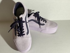 Zapatos VANS Old Stack Plataforma Elevadora Lavanda con Forma de Pila Púrpura Mujer Talla 7.5