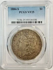 1884 S Morgan Silver Dollar PCGS VF-25