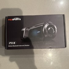 Fodsports FX-S Motorcycle Bluetooth Headset V5.4, 2-Way Helmet Intercom Communic