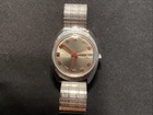 Vintage Timex Men's Watch Manual Wind Up Day Date Red Hands & Markers G. Britain