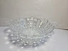 4 Vintage Anchor Hocking Bubble Glass Depression Candy Nut Dish Handles