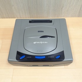 Sega Saturn Console with 2 Virtua Stick controllers & 5 games Japan Gray tested
