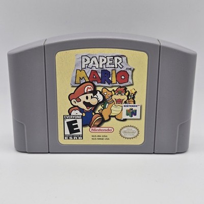 Paper Mario N64 Authentic Cartridge Only, Nintendo 64, Clean, Tested