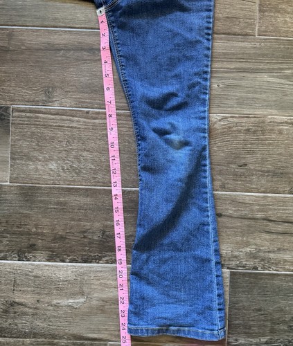 Carters Kinder Mädchen 10 mittlere Waschung Denim blau Jeans Stretch Taille ausgestelltes Bein Knöchel - Bild 5 von 10