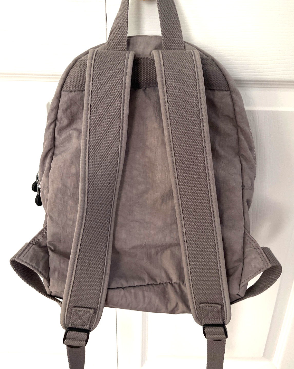 KIPLING Backpack padded back zipper bag in grey g… - image 2