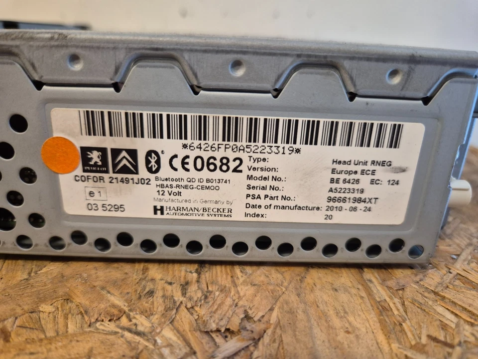 Peugeot 3008 5008 Partner Citroen Berlingo DS3 Radio Navigation RNEG 96661984xt - Image 4 of 4