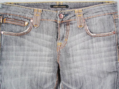 IA21307 *NWT* DESIGNER DENIM **ANONAME** GREY STRAIGHT LEG WOMENS JEANS - sz32 - Picture 4 of 6