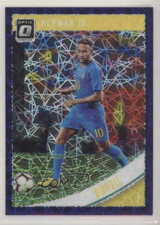 2018-19 Panini Donruss Optic Purple Velocity Prizm 86/125 Neymar Jr #104 zs5