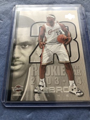 Upper Deck LeBron James Rookie of the Year 2003-04 #LJ33 Cavaliers Basketball