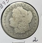 1893 MORGAN SILVER DOLLAR, AG/G DETAILS!