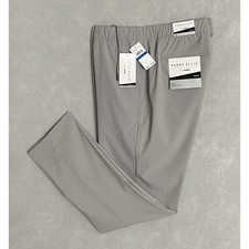 Perry Ellis Portfolio Pants Men's XL TechWorks Slim Fit Drawstring Alloy NEW