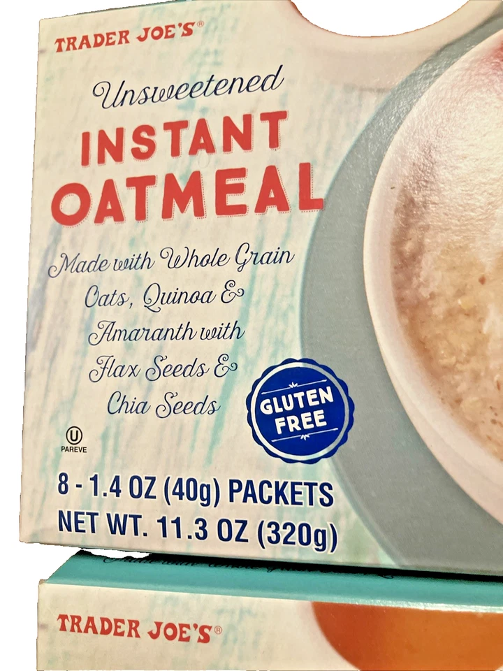 PACK de 2 avena instantánea sin azúcar Trader Joe’s sin gluten (8 paquetes ea box) Foto 3 de 4
