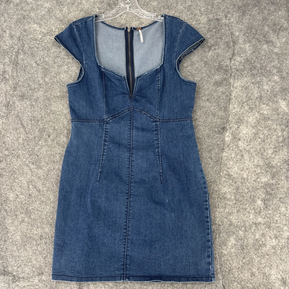 Free People Short Denim Dresses for Women for sale | eBay