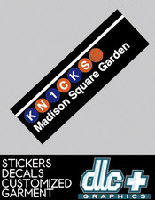 New York Knicks Vinyl Decal Car Truck Vehicle Window Wall Sticker