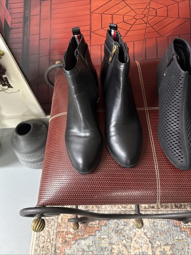 Women Black Boots Tommy Hilfiger And Soda Brand - Picture 5 of 11