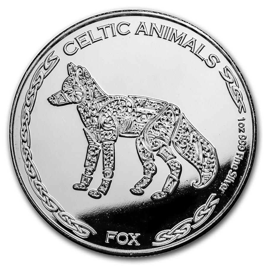 2019 Republic of Chad 1 oz Silver Celtic Animals: Fox | eBay