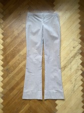 Gucci Tom Ford Era Women Velour Flared Pants Light Beige Size 40 rare