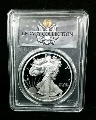 2020-W $1 American Silver Eagle .999 FINE PCGS PR70DCAM MAGNUM OPUS LEGACY#7329