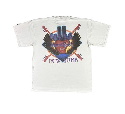 Vintage Hard Rock Cafe New York T Shirt White Short Sleeve Medium 90s