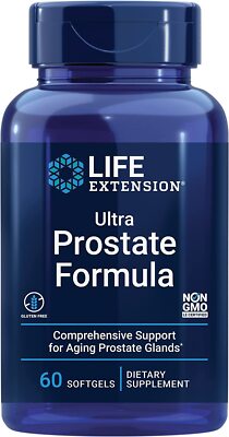 LIFE EXTENSION ULTRA PROSTATE FORMULA  BETA SITOSTEROL, SAW PALMETTO, 60 Sgels