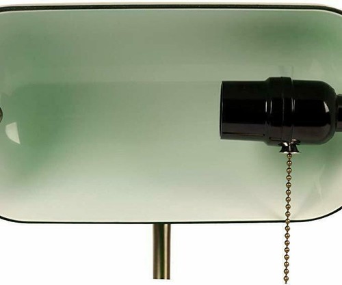 Traditional Banker Desk Lamp Pull Chain Switch Green Glass Light Brass AU Plug - Picture 7 of 9