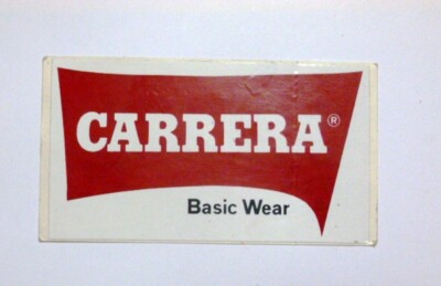 OLD STICKER / Old sticker CARRERA JEANS BASIC WEAR red (cm 10 x 6)
