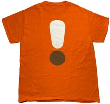 Dunkin Donuts Employee Medium  Promotional T-Shirt - MacchiatOh Yeah - Orange !
