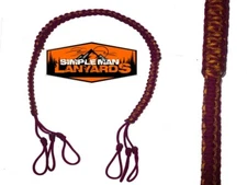  Paracord Game Tote/ Duck tote  Carrier Strap Burgundy & Norwich