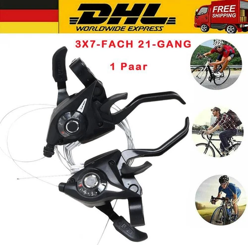 2er fahrrad schalthebel altus für shimano 3x7-fach 21-gang schaltung V-brake DE - Bild 9 von 9