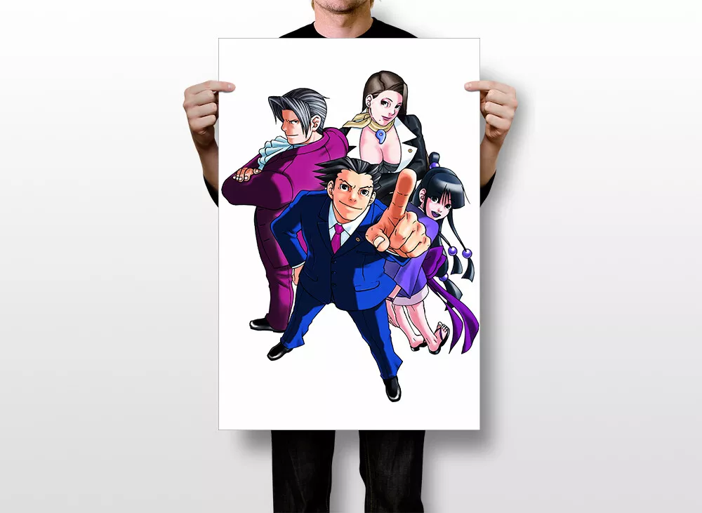 Ace Attorney: Phoenix Wright Apollo Justice Game Fabric Wall Scroll Poster  (16x22) Inches,  price tracker / tracking,  price history  charts,  price watches,  price drop alerts